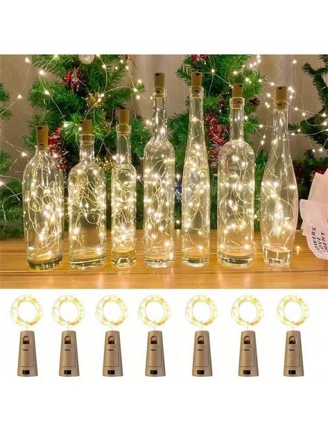 Decorated wine bottles