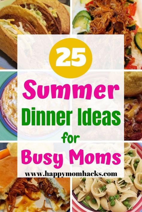 25 Easy Family Dinner Ideas for Weeknight Meals | Happy Mom Hacks Rotisserie Chicken Meals, Dinner Ideas Kids, Crockpot Rotisserie Chicken, Dinner Ideas Simple, Quick Summer Meals, Easy Family Dinner Ideas, Meals Kids Love, Simple Dinner Ideas, Summer Dinner Ideas