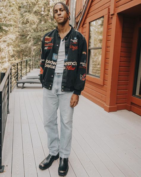 Franklin Jackson, Detroit Pistons, Varsity Jacket, Bomber Jacket, Fashion Inspo, Quick Saves, Clothes