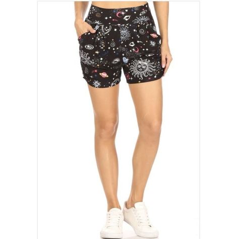 😍 Buttery Soft Printed Harem Shorts with Pockets - Celestial 😍 by Sandee Rain Boutique starting at $30.00 High rise, buttery soft, fitted shorts with an elastic waistband, and side pockets. 92% Polyester 8% Spandex Made in China Sizes are approximate and based on preference: S-6-10 M 12-14 L 16-18 XL 18-20/22 👉 Find the link in our bio #sandeerainboutique #☝🏼🛑🛍 #leggings #leggingsarelife #butterysoft #bestleggingsever #leggingsarepants #yogapants #ausowned #australianowned #activewe... Fitted Shorts, Harem Shorts, Knit Infinity Scarf, Bold Prints, Lounge Pants, Lovely Colors, Just Amazing, Long Sleeve Cardigan, Shorts With Pockets