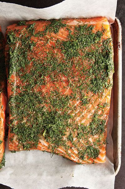 Making your own gravlax is simple: sugar, salt, spices, and 5 days of curing time in the fridge. Cured Salmon Recipe, Breaded Salmon, Scandinavian Recipes, Cured Salmon, Swedish Dishes, Norwegian Food, Scandinavian Food, Salmon Dishes, Swedish Recipes