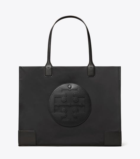 Designer Tote Bags For Women and Mini Tote Bags | Tory Burch Tory Burch Ella Tote, Ella Tote, Tory Burch Ella, Best Designer Bags, Tory Burch Tote, Structured Bag, Nylon Tote Bags, Small Tote Bag, Nylon Tote