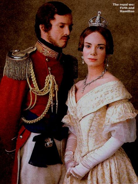 Jonathan Firth and Victoria Hamilton in the movie Victoria and Albert. I adore this movie! Lark Rise To Candleford, Penelope Wilton, Prins Albert, The Young Victoria, British Monarchy, Costume Drama, Prince Albert, Movie Costumes, British History