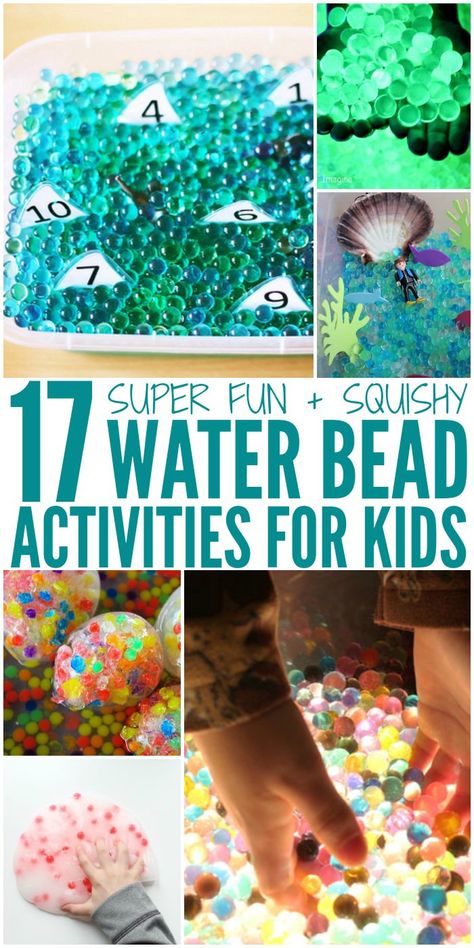 If your kids love the sensory experience that water beads have to offer but need a little inspiration in your sensory play? Look no further! From freezing to adding fragrance and everything in between, you’ll find lots of creative water bead activities here. Water Bead Activities 1. Cool down on a hot day with this … Waterbead Activities, Water Bead Activities, Bead Activities, Fairy Grandmother, Sensory Items, Sensory Tubs, Simple Activities, Beading For Kids, Crazy House