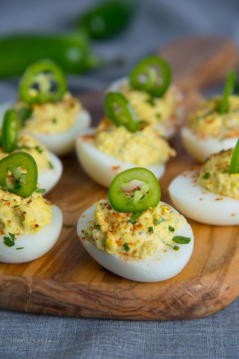 Deviled Eggs Jalapeno, Jalapeño Deviled Eggs, Jalapeno Recipe, Jalapeno Deviled Eggs, Devilled Eggs Recipe Best, Butter Pecan Cookies, Jalapeno Recipes, Pecan Cookies, Deviled Eggs Recipe