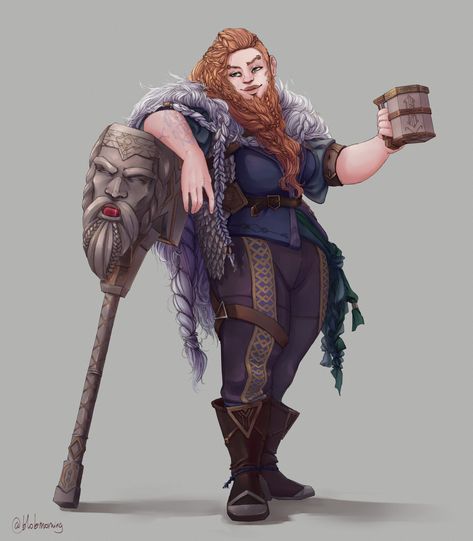 Dnd Dwarven, Dnd Bard, Dnd Druid, Viking Character, Pathfinder Character, Female Armor, Bearded Lady, Roleplay Characters, Dungeons And Dragons Characters