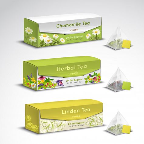 Tea Packaging Design Boxes, Tea Bags Packaging, Teabag Packaging, Tea Bag Design, Tea Box Packaging, Tea Bag Packaging, Herb Logo, Tea Box Design, Cellophane Wrapping