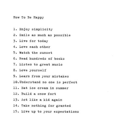 How to Be Happy How To Be Happy, Learn From Your Mistakes, Happy Thoughts, To Be Happy, Note To Self, Typewriter, The Words, Great Quotes, Beautiful Words