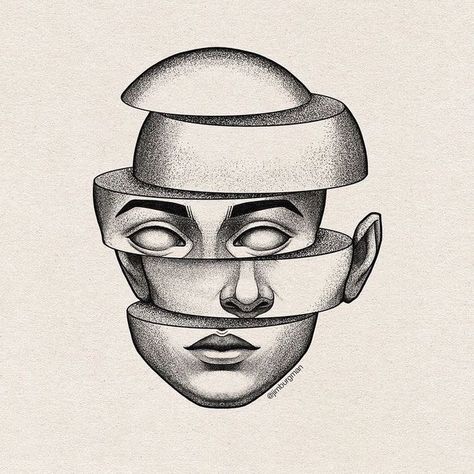 Surreal Art Tattoo, Microrealism Tattoo Design, Surreal Tattoo Ideas, Surrealistic Tattoo, Microrealism Tattoo, Designer Tattoo, Surreal Tattoo, Arte Doodle, Trippy Drawings