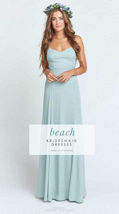 Beach Bridesmaid Dresses | Dress for the Wedding Bridesmaid Dress For Beach Wedding, Tropical Beach Bridesmaid Dresses, Ocean Bridesmaid Dresses, Simple Beach Bridesmaid Dresses, Beachy Bridesmaid Dresses, Bridesmaid Dresses Beach, Wedding Redo, Mens Beach Wedding Attire, Dress For The Wedding