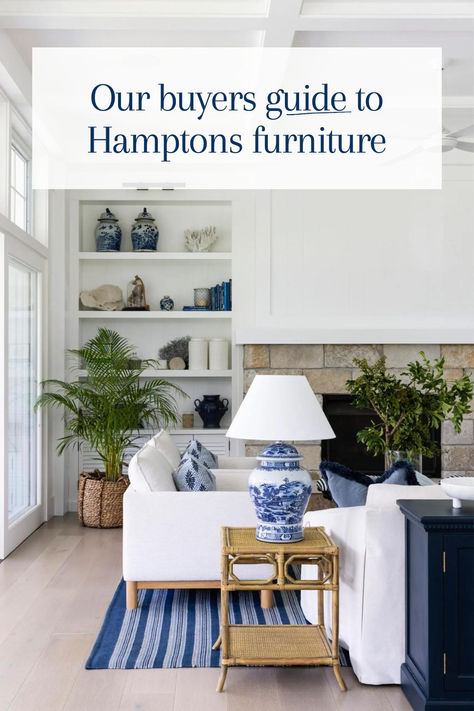 There’s a reason why Hamptons style remains one of Australia’s favourite interior design styles. But how do you select the right Hamptons furniture for your home? Tap the link now to read our guide to achieve the perfect blend of simplicity and character. Coastal Hamptons Style Living Rooms, Hampton Style Living Room, Hamptons Design, Coastal Hamptons Style, Hamptons Style Interior, Hamptons Furniture, Hamptons Style Home, Coastal Hamptons, Hamptons Style