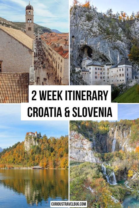 Croatia and Slovenia are a natural pairing when it comes to creating the perfect European road trip. This two week itinerary for Croatia and Slovenia takes you to all the highlights of both countries as well as side trips to Mostar and Kotor to get even more out of the Balkans This Croatia itinerary and Slovenia itinerary can be used together or separately if you have less time for a vacation. Croatia Road Trip, Slovenia Itinerary, Croatia Itinerary, European Road Trip, Slovenia Travel, Balkans Travel, Couples Travel, Instagram Locations, Road Trip Europe