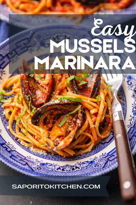 Easy, affordable, and DELICIOUS! This dish can be served as an appetizer or a main dish over pasta. How To Clean Mussels, Mussels Marinara, Italian Gravy, Marinara Recipe, Mussels Recipe, Italian Recipes Easy, Dinner At Home, Easy Italian, Gluten Free Pasta