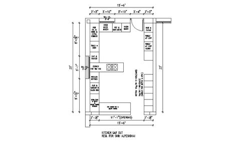 Kitchen of house architecture layout plan cad drawing details dwg file Restaurant Kitchen Plan, Restaurant Kitchen Floor Plan, Restaurant Layout Plan, Restaurant Kitchen Layout, Architecture Layout Plan, Kitchen Elevation, Architecture Layout, 3d Kitchen Design, Restaurant Kitchen Design