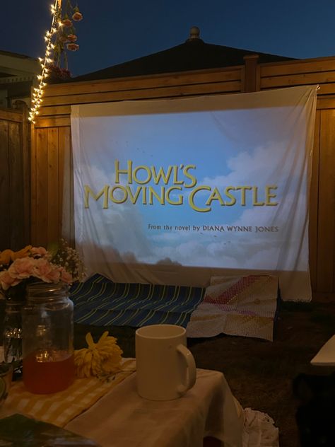 Ghibli Bday Party, Studio Ghibli Sweet 16, Howls Moving Castle Party Theme, Watching Studio Ghibli Aesthetic, Studio Ghibli Picnic, Howls Moving Castle Themed Party, Gibli Studio Birthday Party, Ponyo Themed Birthday Party, Studio Ghibli Birthday Party Decor