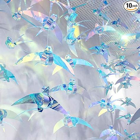 Amazon.com: 10Pcs Big Size Hanging Hummingbird Ornament Christmas Iridescent Party Decoration Flying Birds Garland for Birthday Wedding Ceiling Decorative Nursery Booth Window Christmas Tree Decorations : Home & Kitchen Window Christmas Tree, Iridescent Decor, Iridescent Party, Window Christmas, Wedding Ceiling, Hummingbird Ornament, Bird Christmas Ornaments, Bird Party, Ocean Party