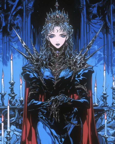 Dark Female Character Design, Dark Queen Character Design, Dark Female Character, Dark Queen Art, Empress Outfit, Queen Character Design, Queen Character, Color Anime, Manga Inspiration