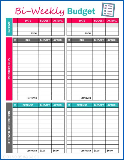 Bi Weekly Budget Template - BestTemplatess - BestTemplatess Bi Weekly Budget Template, Paycheck Budget Printables, Weekly Budget Printable, Bi Weekly Budget, Savings Budget, Biweekly Budget, Christmas Plays, Household Budget Template, Financial Budget Planner