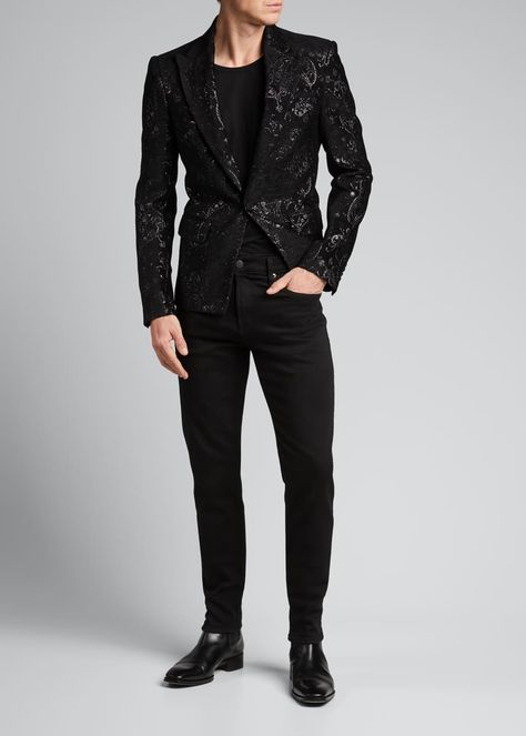 Black Glitter Suit Men, Mens Velvet Blazer Outfit, Glam Outfit Men, Glitter Suit Men, Party Wear Blazers For Men, Blazers For Men Wedding, Cocktail Party Outfit Men, Black Blazer Outfit Men, Sequin Jacket Outfit