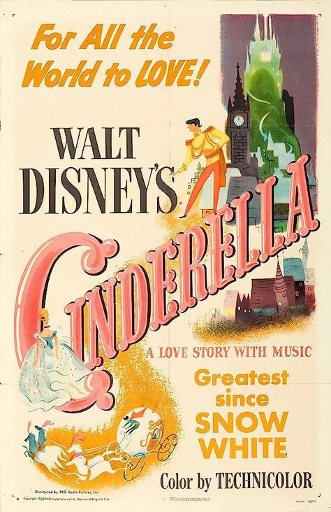 Cinderella Original, Medicine Art, Disney Poster, Cool World, Disney Posters, Wonderful World Of Disney, Vintage Movie Posters, Missing U, Disney Cinderella