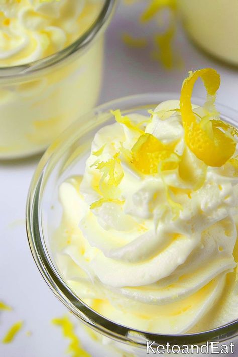 Keto Lemon Mousse: Best Low Carb Version Keto Lemon Mousse, Keto Mousse, Caveman Diet Recipes, Vanilla Mousse, Lemon Cheese, Peanut Butter Truffles, Lemon Pie Filling, Caveman Diet, Lemon Mousse