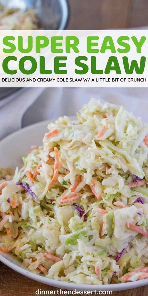 Easy Cole Slaw, Recipe Coleslaw, Traditional Coleslaw Recipe, Southern Coleslaw, Best Coleslaw Recipe, Homemade Slaw, Easy Coleslaw, Coleslaw Recipe Easy, Coleslaw Dressing