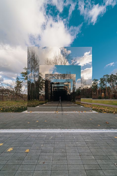 Kazimir Malevich, Mirror Installation, Countryside Landscape, Landscape And Urbanism, Square Mirror, River House, Contemporary Sculpture, Built Environment, Black Square