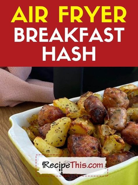 Breakfast Potatoes Air Fryer, Easy Airfryer, Airfryer Breakfast, Crispy Breakfast Potatoes, Breakfast Hash Recipes, Air Fryer Breakfast, Potato Breakfast Recipes, Air Fryer Recipes Breakfast, Menu Sarapan Sehat