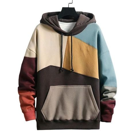 [Hot Item] High Quality Custom Cut and Sew Plus Size Color Block Patchwork Men′ S Hoodie Custom Logo Patchwork Hoodie, Harajuku Fashion Street, Streetwear Sweatshirt, Hipster Outfits, Japanese Streetwear, Sweater Gift, Hooded Sweater, Fleece Hoodie, Types Of Collars