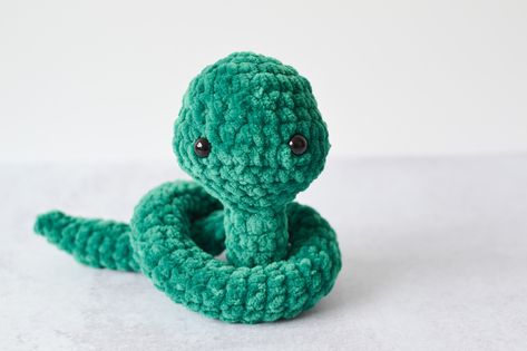 Sammy The Snake Crochet Pattern by Yarn Society Snake Crochet Pattern, Yarn Monsters, Snake Crochet, Yarn Toys, Cute Snake, Chenille Yarn, Crochet Amigurumi Free Patterns, Crochet Amigurumi Free, Fun Crochet Projects