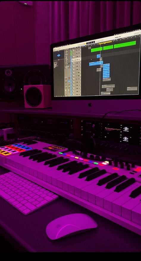 #Music #musicstudio #artist #nessa #soundmaker #song #studio Record Music Aesthetic, Music Studio Aesthetic Dark, Instrument Room Aesthetic, Famous Musician Aesthetic, Luxury Music Room, Bedroom Studio Music, New Music Aesthetic, Making Music Aesthetic, Music Production Aesthetic