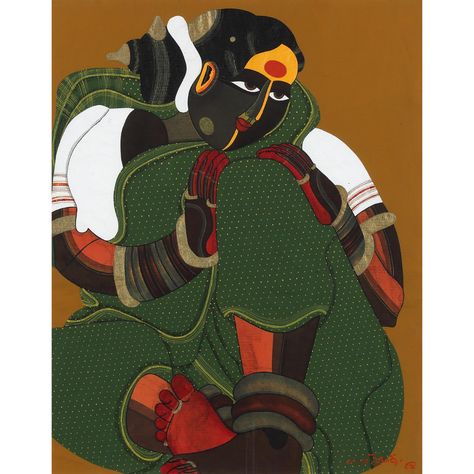 Vaikuntam Paintings, Thota Vaikuntam Paintings, Telangana Art Paintings, Varsha Kharatmal Paintings, Vithoba Mauli Painting, Buddha Art Drawing, Indian Artist, Indian Folk Art, Indian Art Paintings