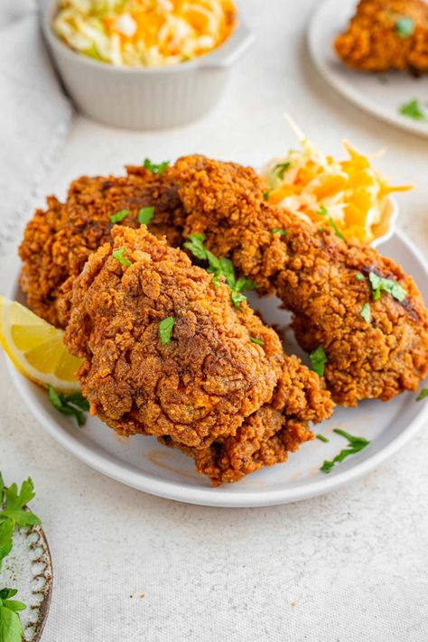 Homemade Popeye's Fried Chicken Popeyes Fried Chicken Recipe, Popeyes Fried Chicken, American Test Kitchen, Paprika Spice, Popeyes Chicken, Fried Chicken Recipe, Fried Foods, Food Chicken, Fried Chicken Recipes