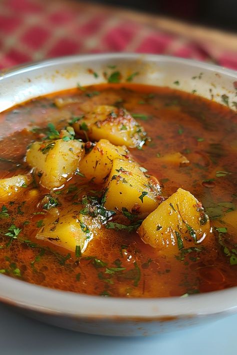 Potato Aloo Indian Curry, Veg Recipes Indian, One Pot Meals Vegetarian Indian, Nepali Food Recipes, Desi Food Recipes, Aloo Sabzi Recipe, Aloo Methi Recipe, Aloo Curry, Aloo Recipes