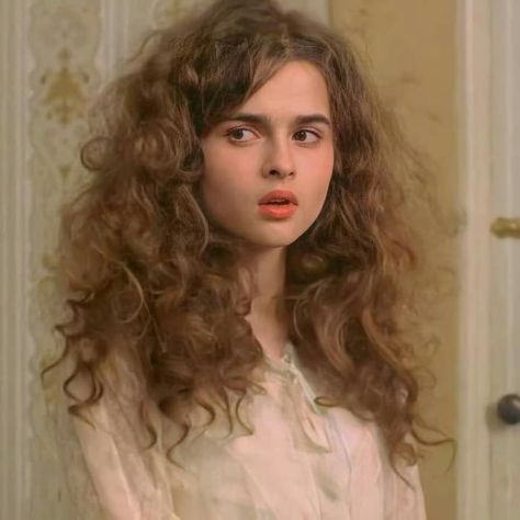 Young Helena Bonham Carter before meeting Tim Burton Young Helena Bonham Carter, Room With A View, Helena Bonham, Bonham Carter, Helena Bonham Carter, Long Curly Hair, Long Curly, Curly Hair, A Woman