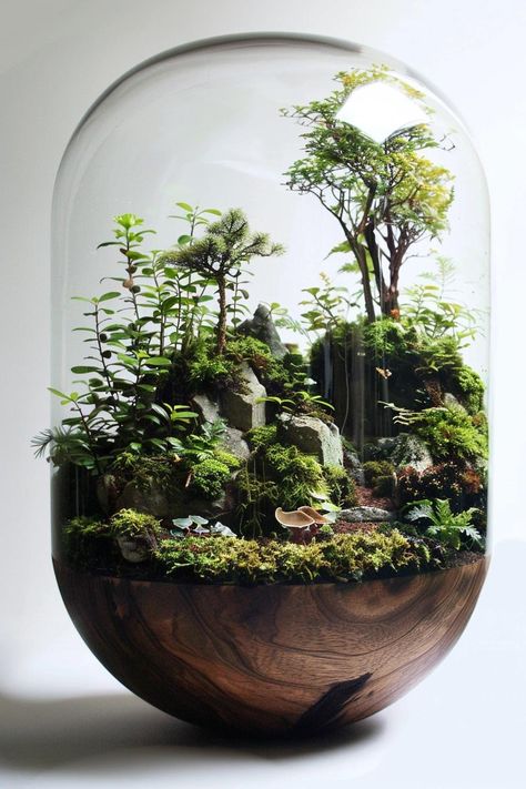 The Art of Assembling a Balanced Terrarium Japanese Terrarium, Terrarium Ideas Unique, Self Sustaining Terrarium Ecosystem, Jar Ecosystem Terrariums, Bio Active Terrarium, Plant Terrarium Closed, Ecosystem Jar Terrarium Diy, Self Sustaining Terrarium, Best Terrarium Plants