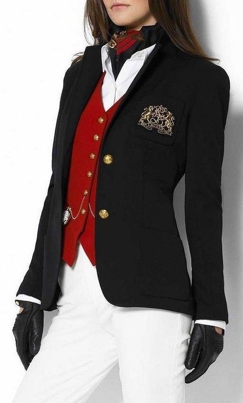 Ralph Lauren Looks, Jacquard Blazer, Equestrian Fashion, Ootd Inspo, Ralph Lauren Style, Money Aesthetic, Fashion Hacks, Classy Casual Outfits, Stylish Work Outfits