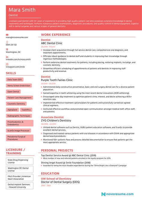 Dentist Resume, Dental Hygienist Resume, Chronological Resume, Student Resume Template, Resume Summary, Functional Resume, Student Resume, Dental School, Cv Resume