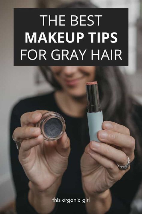 Grey Eyebrows, Grey Hair And Makeup, Going Gray Gracefully, Grey Hair Care, Best Eyebrow Makeup, Grey Hair Looks, Grey Hair Over 50, Natural Makeup Tips, Makeup For Older Women