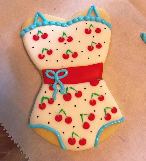 Carla Witherspoon (@carlis.cookies) • Instagram photos and videos Swimsuit Cookies Decorated, Swimsuit Cookies, Onesie Cookies, Decorating Icing, Sugar Dough, Cutout Cookies, Cake Decorating Icing, Summer Cookies, Sugar Cookie Designs