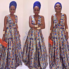 @AGRESTINE African Queen Dress, Ankara Prom Dress, Africa Outfits, Bellanaija Weddings, Style Africain, Ghanaian Fashion, Afrikaanse Mode, African Inspired Fashion, African Queen