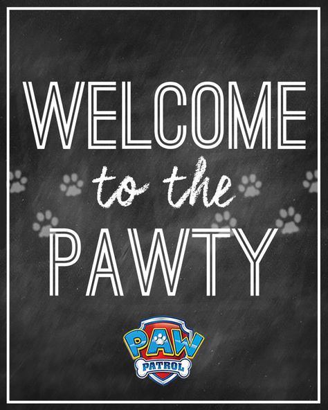 PAW PATROL Party Welcome Sign - Instant Download Birthday Cake Boys, New Birthday Cake, Paw Patrol Girl, Toddler Parties, New Birthday, Party Welcome Sign, Patrol Party, Paw Patrol Birthday Party, Paw Patrol Party