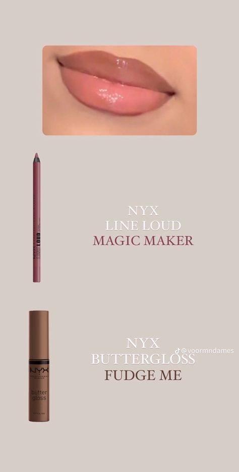 Lip Combo Matte, Lipliner Combo, Lip Combo Pink, Nyx Lip Combo, Glossy Lips Makeup, Maquillage On Fleek, Makeup Order, Nyx Lip, Lip Makeup Tutorial