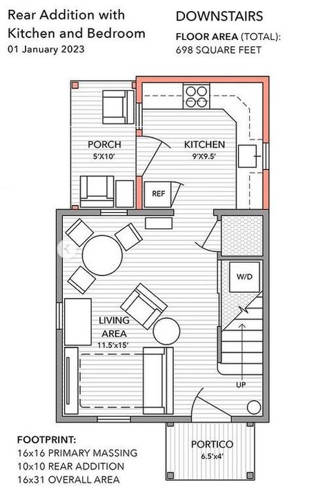 small house floor plans Tiny Farmhouse Plans, Micro House Plans, Unique Small House Plans, Home Addition Plans, Budget House Plans, Building A Small House, Tiny Farmhouse, Small Floor Plans, Modern Floor Plans