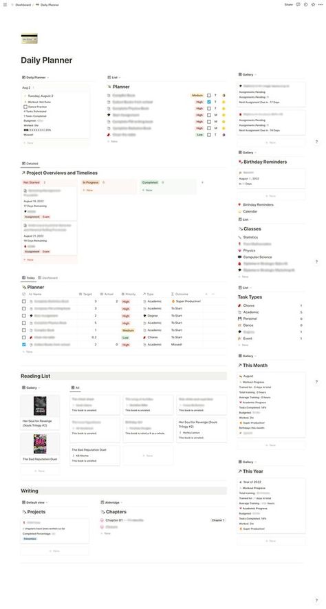 Free Notion Daily Planner. Stay organized and productive with this free daily planner template for Notion. Plan your day, set goals, track habits, and manage your to-do list all in one place. Use it on your computer, tablet, or phone for easy access wherever you are. Get started today and make the most out of your day with this free Notion daily planner template. #NotionPlanner #ProductivityTools #DailyPlanner #StayOrganized #NotionTemplates Notion Daily Planner, Study Planner Free, Student Daily Planner, Daily Planner Templates, Student Dashboard, Free Planner Templates, Free Daily Planner, Planner Writing, Weekly Planner Template
