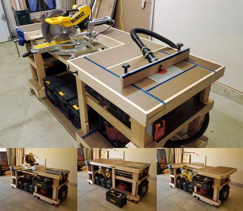 Router Station, Modular Workbench, Build A Router Table, Diy Router Table, Saw Station, Garage Workbench Plans, Router Table Insert, Table Saw Workbench, Diy Router