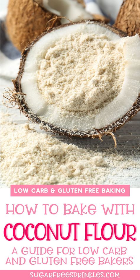 Baking With Coconut, Recipes Using Coconut Flour, Pantry Stock, Coconut Flour Cakes, Diet Bread, Cut Carbs, Flour Biscuits, Coconut Flour Cookies, Baking With Coconut Flour