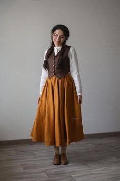 Wanted Aesthetic, Hobbit Cosplay, Victorian Skirt, Character Clothes, Linen Vest, Fashionably Late, Victorian Clothing, Coconut Tree, Light Academia