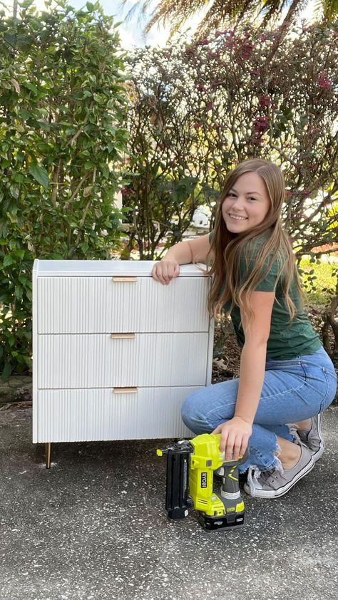 diybydna on Instagram: $50 IKEA nightstand turned into a $649 West Elm dupe! I seriously can’t believe HOW GOOD these turned out. After seeing these come… West Elm Nightstand, Ikea Nightstand, Ikea Rast Hack, Ikea Home, Green Bedding, Would You Rather, Diy Crafts For Home Decor, West Elm, Ikea Hack