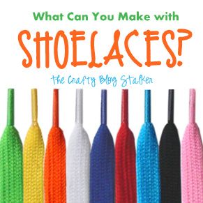 Shoelaces are great for tying your shoes but can be used for so much more! This collection of ideas for shoelaces will amaze you will all of their uses. String Crafts, Lace Crafts, Camping Crafts, Love Craft, Crafty Craft, Diy Projects To Try, Craft Tutorials, Crafts To Do, Creative Crafts